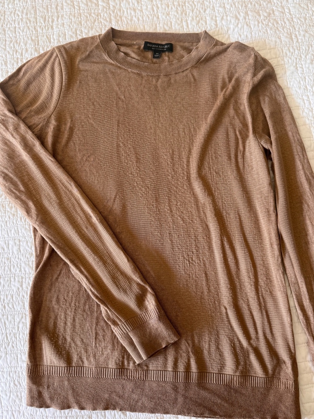 Banana Republic Women's Crewneck Sweater in Light Brown